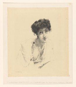 Laura Theresa Alma-Tademan muotokuva tekijältä Lourens Alma Tadema