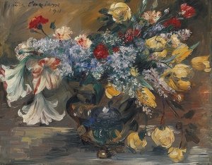 Blumenstrauß. 1911 tekijältä Lovis Corinth