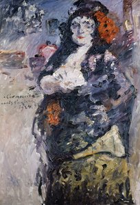 Carmencita Charlotte Berend-Corinthin muotokuva espanjalaisessa mekossa tekijältä Lovis Corinth