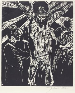 Kristus ristillä Ristiinnaulitseminen, 1919. tekijältä Lovis Corinth