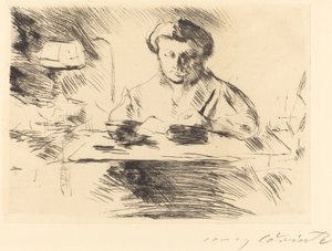 Die Gattin (taiteilijan vaimo) tekijältä Lovis Corinth