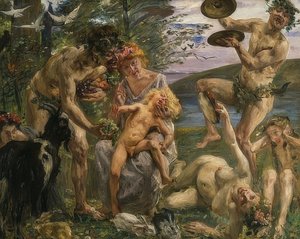 Zeuksen lapsuus. 1905-1906 tekijältä Lovis Corinth