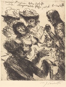 Huoran kauniiden kasvojen täytyy olla universaaleja kuin auringonvalo..., 1923. tekijältä Lovis Corinth
