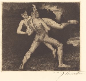 Kidnappaus sieppaus, 1894. tekijältä Lovis Corinth