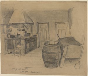 Sisustus, 1880. tekijältä Lovis Corinth