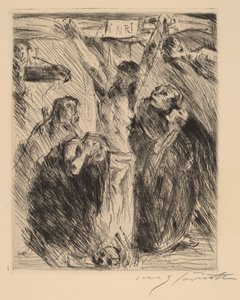 Ristiinnaulitseminen Tölzin alttaritaulun jälkeen, 1921-1922. tekijältä Lovis Corinth