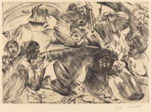 Kristus kantaa ristiä tekijältä Lovis Corinth