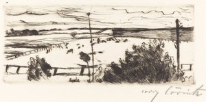 Rannikon merimaisema, 1916. tekijältä Lovis Corinth
