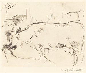 Lehmän navetta II tekijältä Lovis Corinth