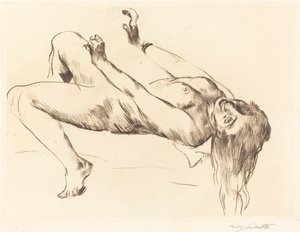 Liegender Weiblicher Akt.—Studie zu "Joseph und Potiphar" (Reclining Female Nude—Study for "Joseph and Potiphar
