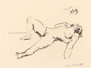 Makaava nainen alaston II tekijältä Lovis Corinth