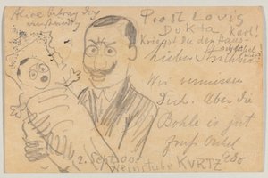 Lovis Corinth Carl Strathmannille: postikortti tekijältä Lovis Corinth