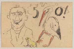 Lovis Corinth Carl Strathmannille: postikortti, postileima 11. syyskuuta 1916 tekijältä Lovis Corinth
