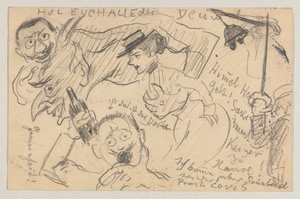 Lovis Corinth Carl Strathmannille: postikortti, postileima 20. syyskuuta 1901 tekijältä Lovis Corinth