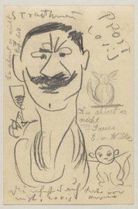 Lovis Corinth Carl Strathmannille: postikortti, postileima 29. maaliskuuta 1904 tekijältä Lovis Corinth