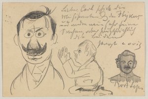 Lovis Corinth Carl Strathmannille: postikortti, postileima 30. tammikuuta 1903 tekijältä Lovis Corinth