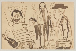 Lovis Corinth Carl Strathmannille: postikortti, postileima 3. syyskuuta 1902 tekijältä Lovis Corinth