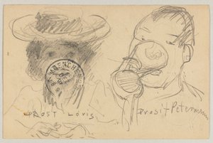 Lovis Corinth Carl Strathmannille: postikortti, postileima edessä 17. joulukuuta 1902 tekijältä Lovis Corinth
