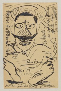 Lovis Corinth Elly Strathmannille: postikortti, postileima 23. helmikuuta tekijältä Lovis Corinth