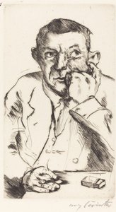 Muotokuva tupakoivasta miehestä tekijältä Lovis Corinth
