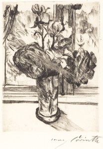 Ruusuja vesilasissa, 1916. tekijältä Lovis Corinth