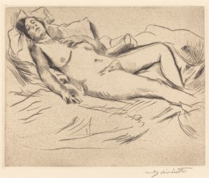 Nukkuva Nainen tekijältä Lovis Corinth
