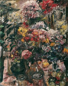 Asetelma krysanteemien ja amaryllisen kanssa, 1922. tekijältä Lovis Corinth