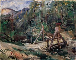 Tirolilainen maisema sillalla tekijältä Lovis Corinth