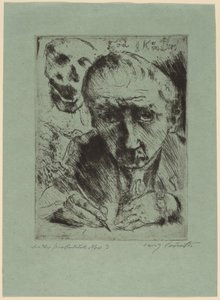 Kuolema ja taiteilija tekijältä Lovis Corinth