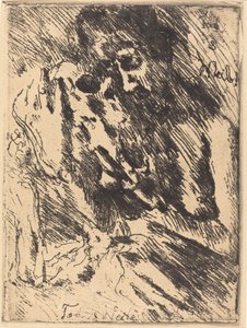 Tod und Weib Kuolema ja nainen, 1921, julkaistu 1922. tekijältä Lovis Corinth