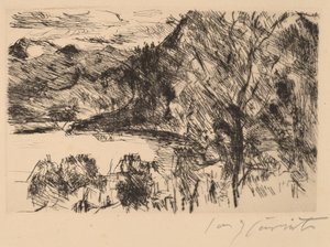 Walchensee mit Jochberg (Walchensee with Jochberg) tekijältä Lovis Corinth