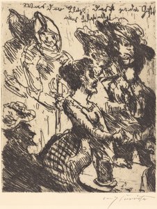 Mikä salama! Se on blasewitzin tuulahdus Mitä se on! Se on Blasewitzin Gustel, 1923. tekijältä Lovis Corinth