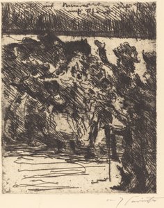 Nouskaa, toverit, hevosen selkään, hevosen selkään! Kentälle, vapauteen vedettynä!..., 1923. tekijältä Lovis Corinth