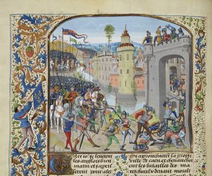 Caenin taistelu vuonna 1346, noin 1470-1475.