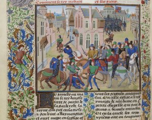 Wat Tylerin kuolema, noin 1470-1475. tekijältä Loyset Liedet