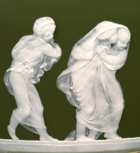 Yksityiskohta maljakoista, "Les alteres y les frileux"