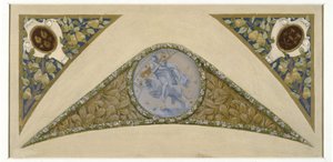 Luonnos Pariisin kaupungintalon juhlaportaasta: Bélier, n. 1888 -1898 (öljy).
