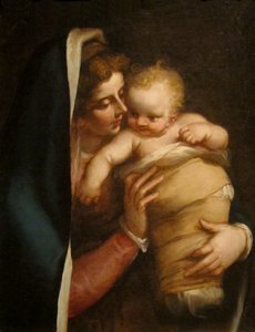 Madonna ja lapsi tekijältä Luca Cambiaso