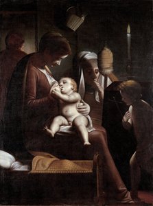 Kynttilän Madonna tekijältä Luca Cambiaso