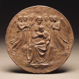 Madonna ja lapsi kuuden enkelin kanssa, n. 1860 tekijältä Luca Della Robbia