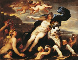 Europan liitos, Luca Giordano (1634-1705), öljy kankaalle tekijältä Luca Giordano