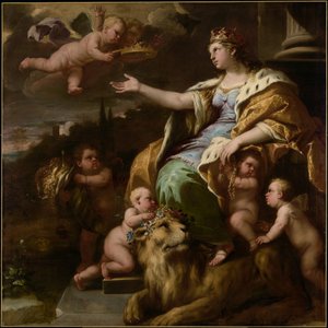 Allegoria suurpiirteisyydestä tekijältä Luca Giordano