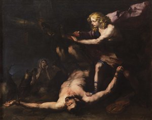 Apollo ja Marsyas, n. 1660. tekijältä Luca Giordano