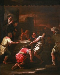 Ranskalainen:  Benoît Pyhän Benedictuksen ihme. tekijältä Luca Giordano