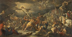Ristin pystyttäminen tekijältä Luca Giordano