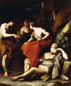 Nooan juopuminen, Luca Giordano, öljy kankaalle tekijältä Luca Giordano