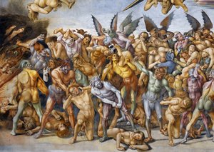 Kirottu helvetissä, Last Judgment -frescojaksosta