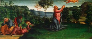 Tarinat Kristuksesta: Kristus Getsemanen puutarhassa, Luca Signorelli (noin 1445-1523) tekijältä Luca Signorelli