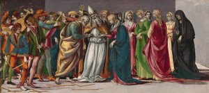 Neitsyen häät, n. 14901491. tekijältä Luca Signorelli
