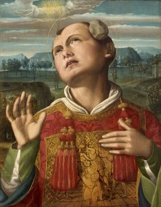 Pyhän Stefanoksen kivittäminen, 1500-1505. tekijältä Luca Signorelli